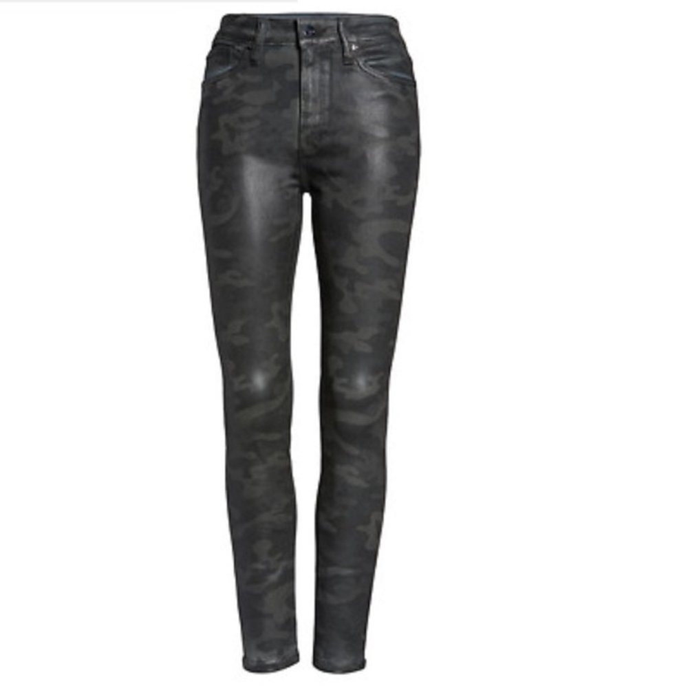 NWT Charlie High-Rise Ankle Skinny Coated Camo 24